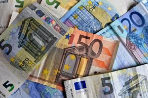 Euro-Geldscheine zu sehen