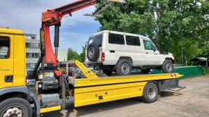 Krankentransportwagen von Jena in die Ukraine geliefert