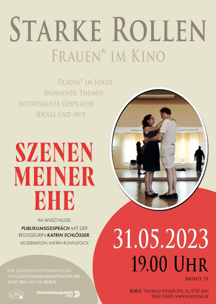 Filmplakat "Szenen einer Ehe" in der Filmreihe "Starke Rollen - Frauen* im Kino"