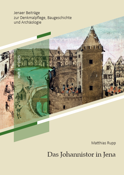 Gestaltete Titelseite einer Publikation zum Johannistor in Jena