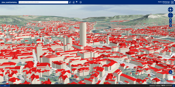 Screenshot vom Kartenportal.