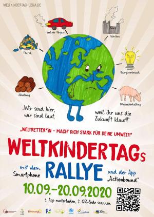 Flyer Weltkindertagsrallye Jena