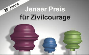 Drei abstrakte Köpfe in lila, grün und blau