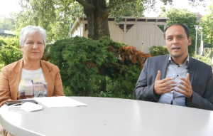 Bürgermeister Christian Gerlitz und Dr. Enikö Bán