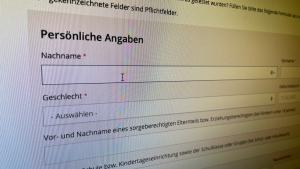 Eine Formulareingabe im Browser
