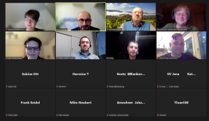 Teilnehmende einer Videokonferenz