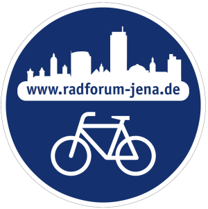 Ein Schild mit einem Fahrrad
