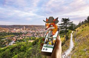 Smartphone mit Fuchs-Icon