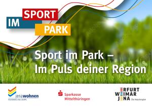 Postkarte Sport im Park