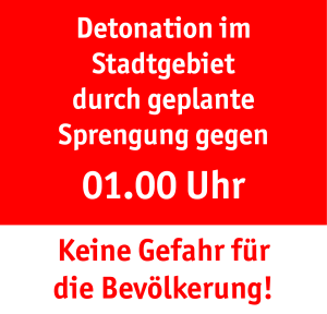 Detonation gegen 01.00 Uhr