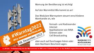 Grafik zum Warntag am 08.12.2022