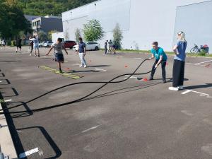 Sportequipment der Sportbox in Aktion