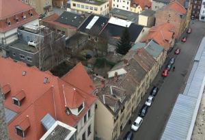 Blick auf das Bachstraßenareal