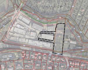 unmaßstäbliche Abbildung mit Geltungsbereich des vorhabenenbezogenen Bebauungsplanes