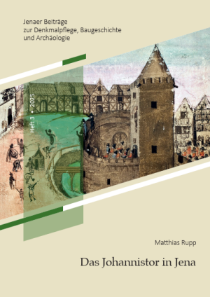 Gestaltete Titelseite einer Publikation zum Johannistor in Jena
