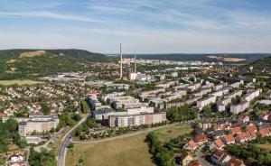 Luftaufnahme von Jena Winzerla