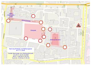  Lageplan Weihnachtsmarkt inkl. Verkehrseinschränkungen
