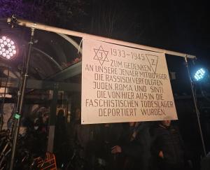 Gedenktafel zur Erinnerung an die Novemberpogrome 1938
