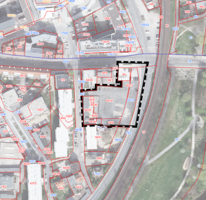 Kartendarstellung des Geltungsbereichs des Bebauungsplans