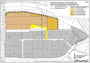 Geplante Änderung und Erweiterung des Gewerbegebietes Lobeda-Süd LS 2