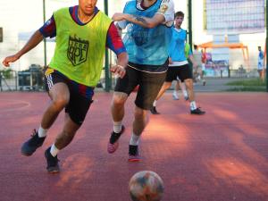 Zwei Fußballspieler