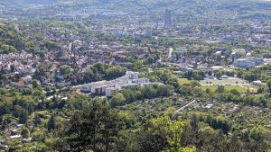 Blick vom Jenzig auf Jena u.a. auf die Erlenhöfe