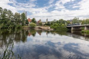 Saale Wehr in der Jenaer Innenstadt