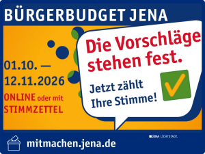 Aufruf zum Abstimmen des Bürgerbudgets bis 12.11.2026