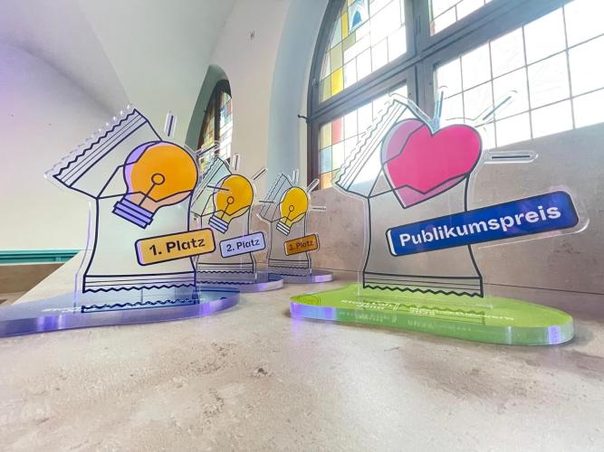  Die Preise für den StadtLab Ideenwettbewerb 2025.