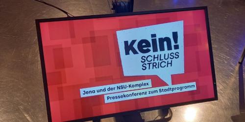 Kein Schlussstrich! Jena und der NSU Komplex