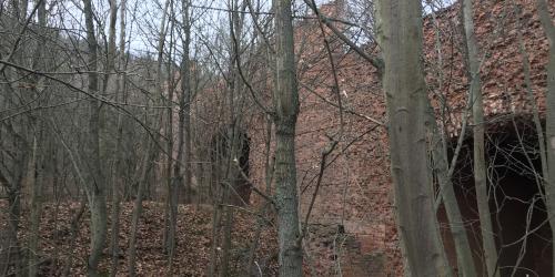 Ein verwittertes Mauerwerk 