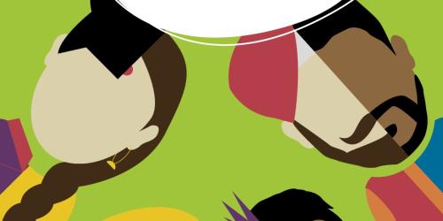 Grafische Darstellung von vielfältigen Personen