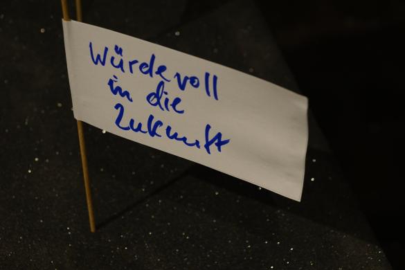 Zukunftswünsche wurden im Erzählcafé gesammelt