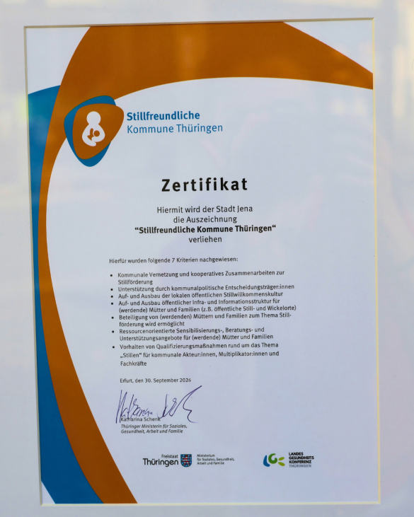 Zertifikat Stillfreundliche Kommune