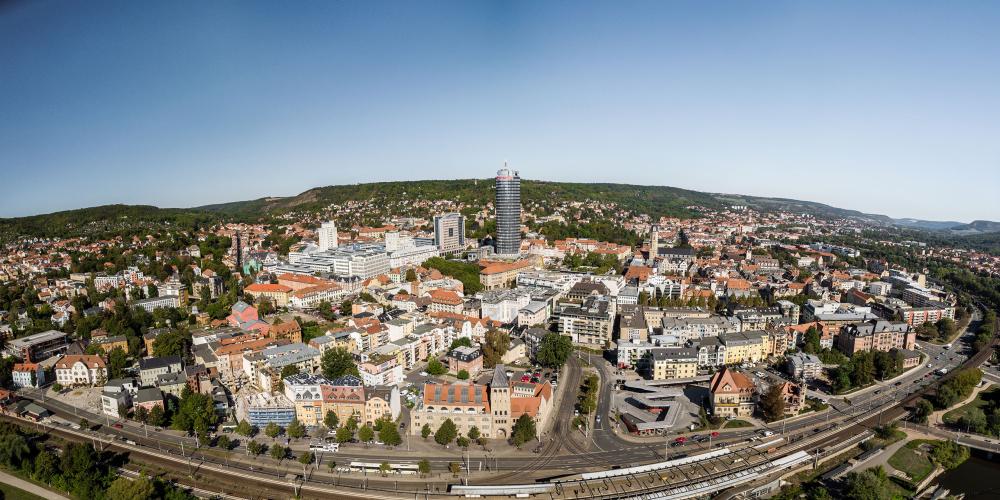 Panorama der Stadt Jena