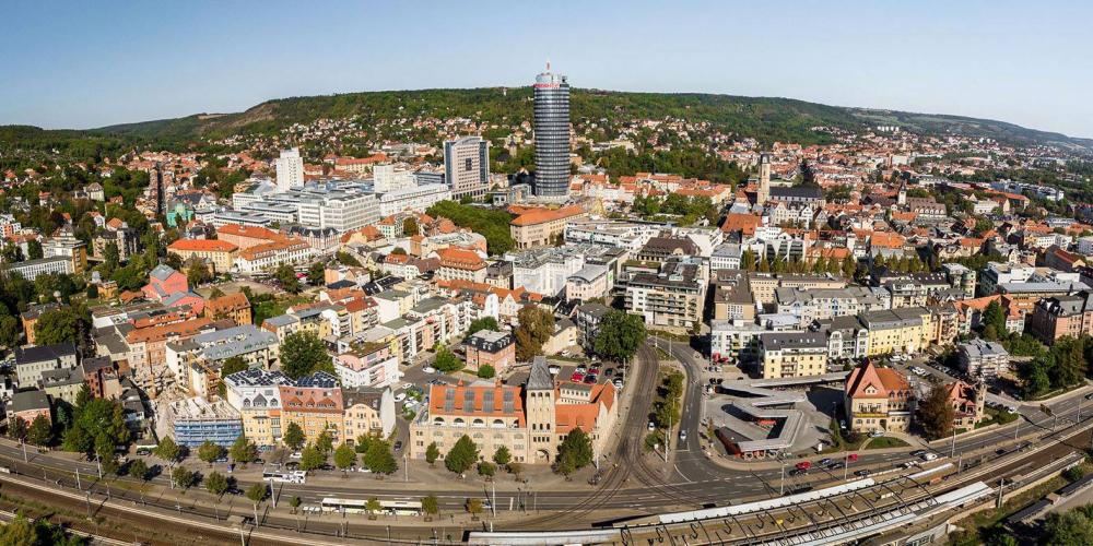 Blick auf die Stadt Jena