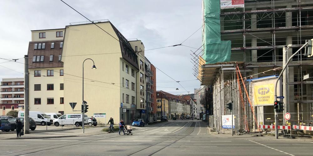 Eine Straße in Jena