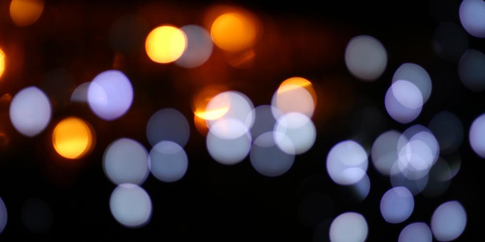 Lichtpunkte in der Dunkelheit