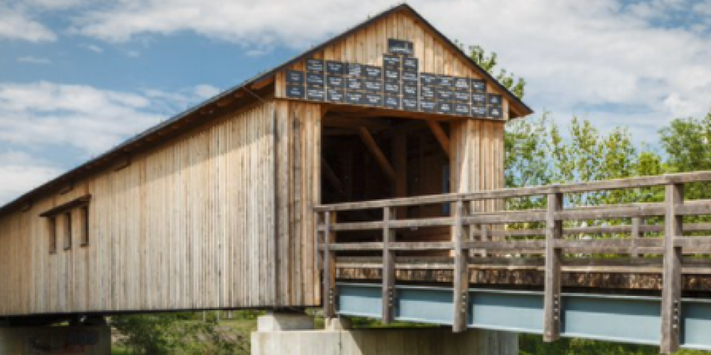 Eine Brücke aus Holz