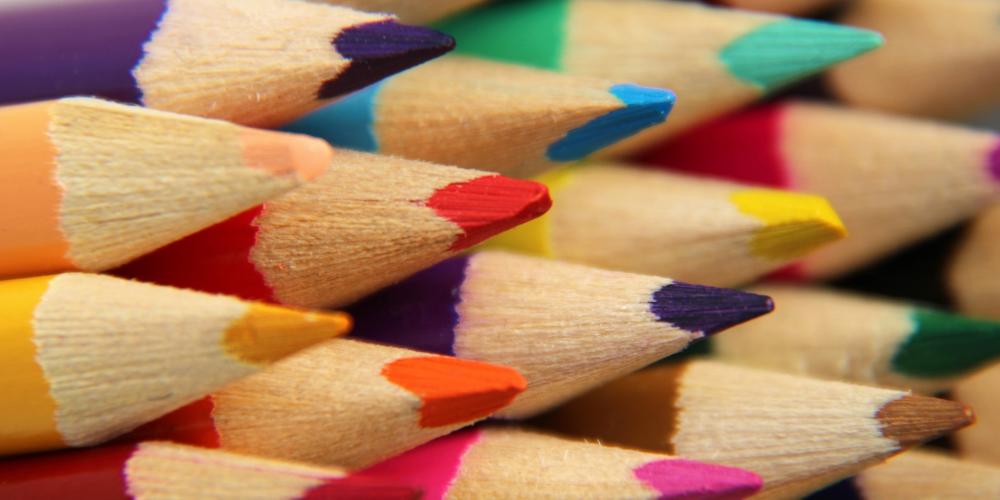 Viele Stifte griffbereit