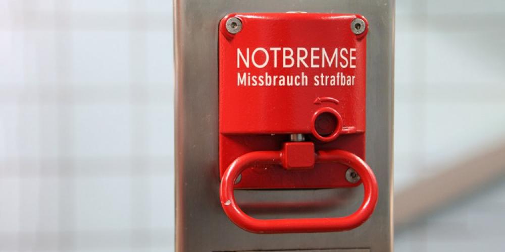 Notbremse Zeichen