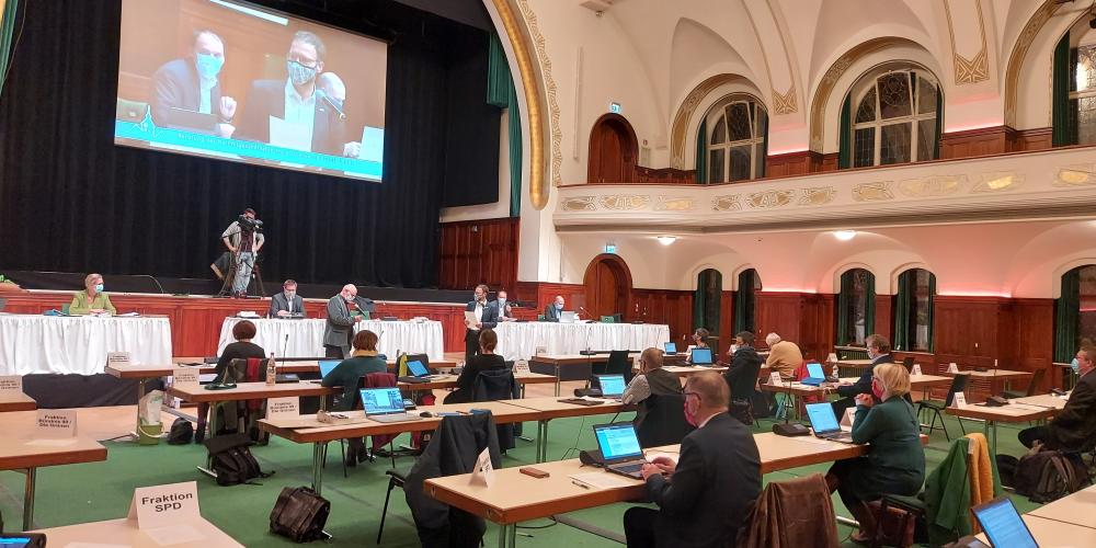 Stadtratssitzung im Jenaer Volkshaus