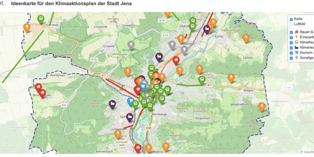 Ideenkarte klimaneutral