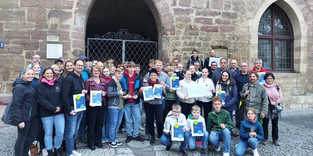 Ausgezeichnet für die erfolgreiche Teilnahme am Stadtradeln 2023 in Jena wurden zahlreiche Teams aus Schulen, Unternehmen und Bürgerinnen und Bürgern