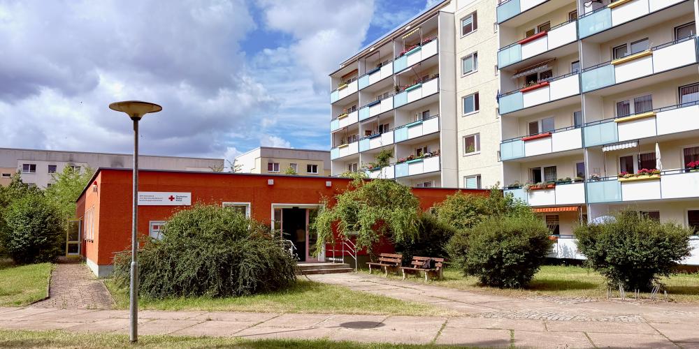 Häuser in einer Neubausiedlung