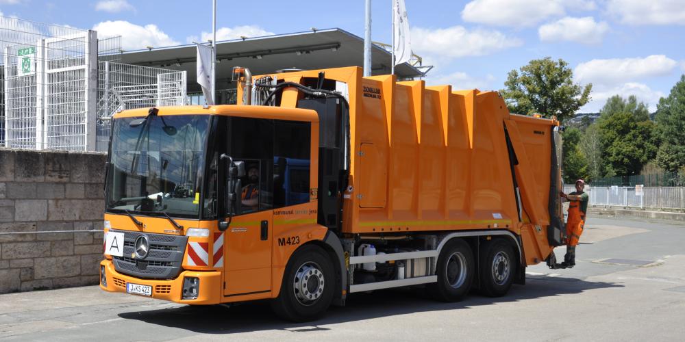 Ein Müllfahrzeug