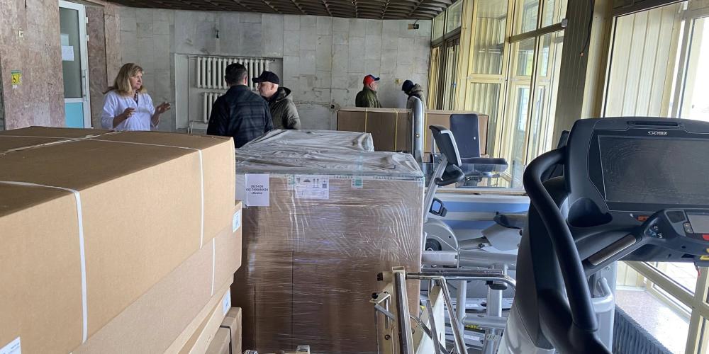 Verpackte Reha-Ausstattung