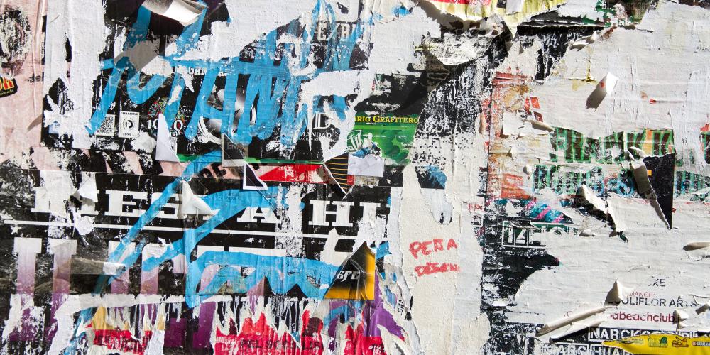 Graffiti an Mauer