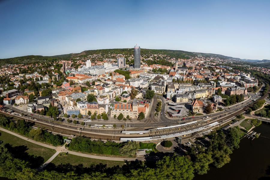Panorama der Stadt Jena