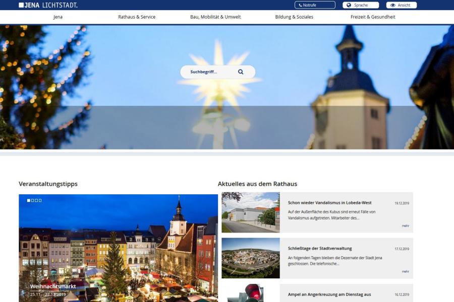 Screenshot von jena.de